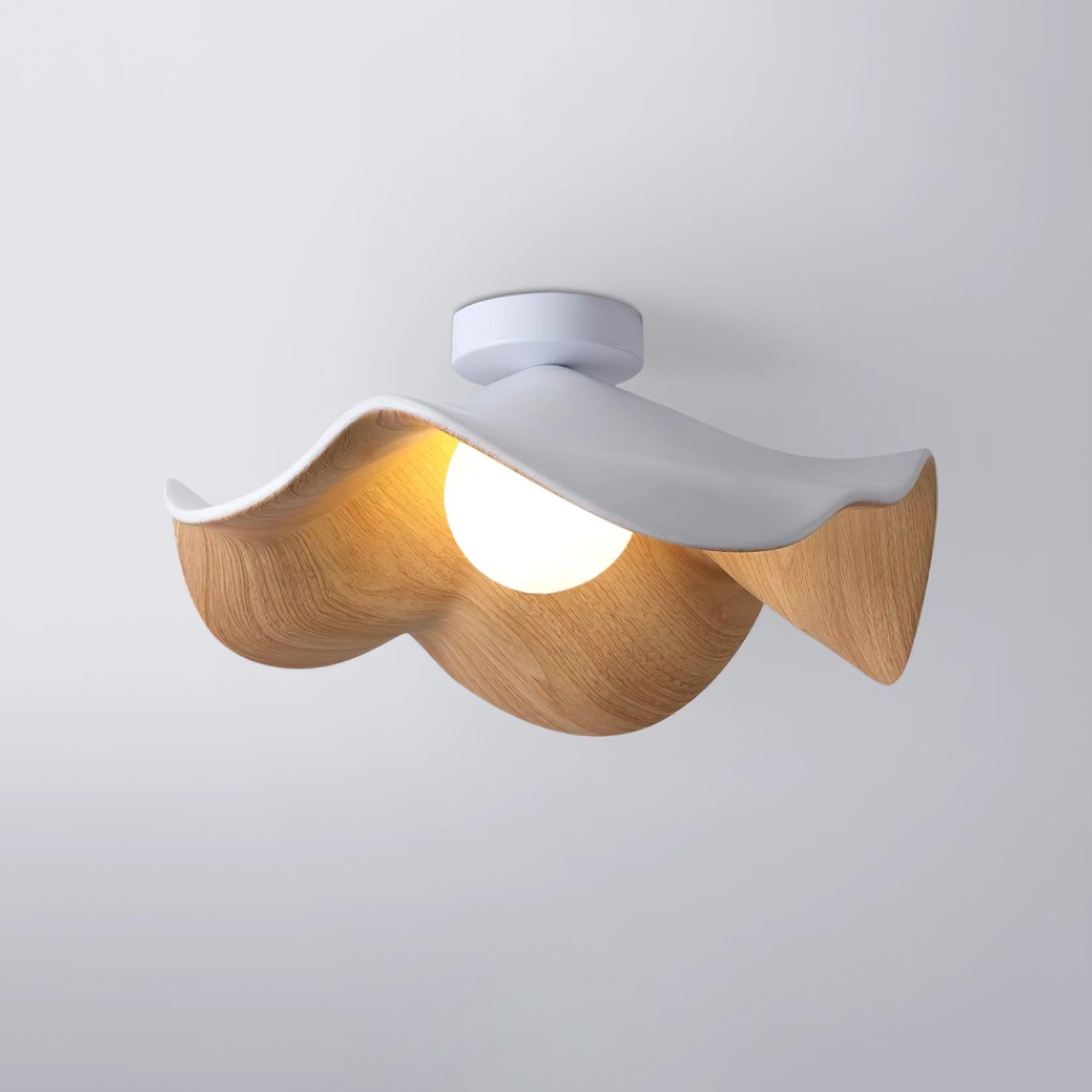 Lanoe Ceiling Light Wood Black&White - Neutralighting