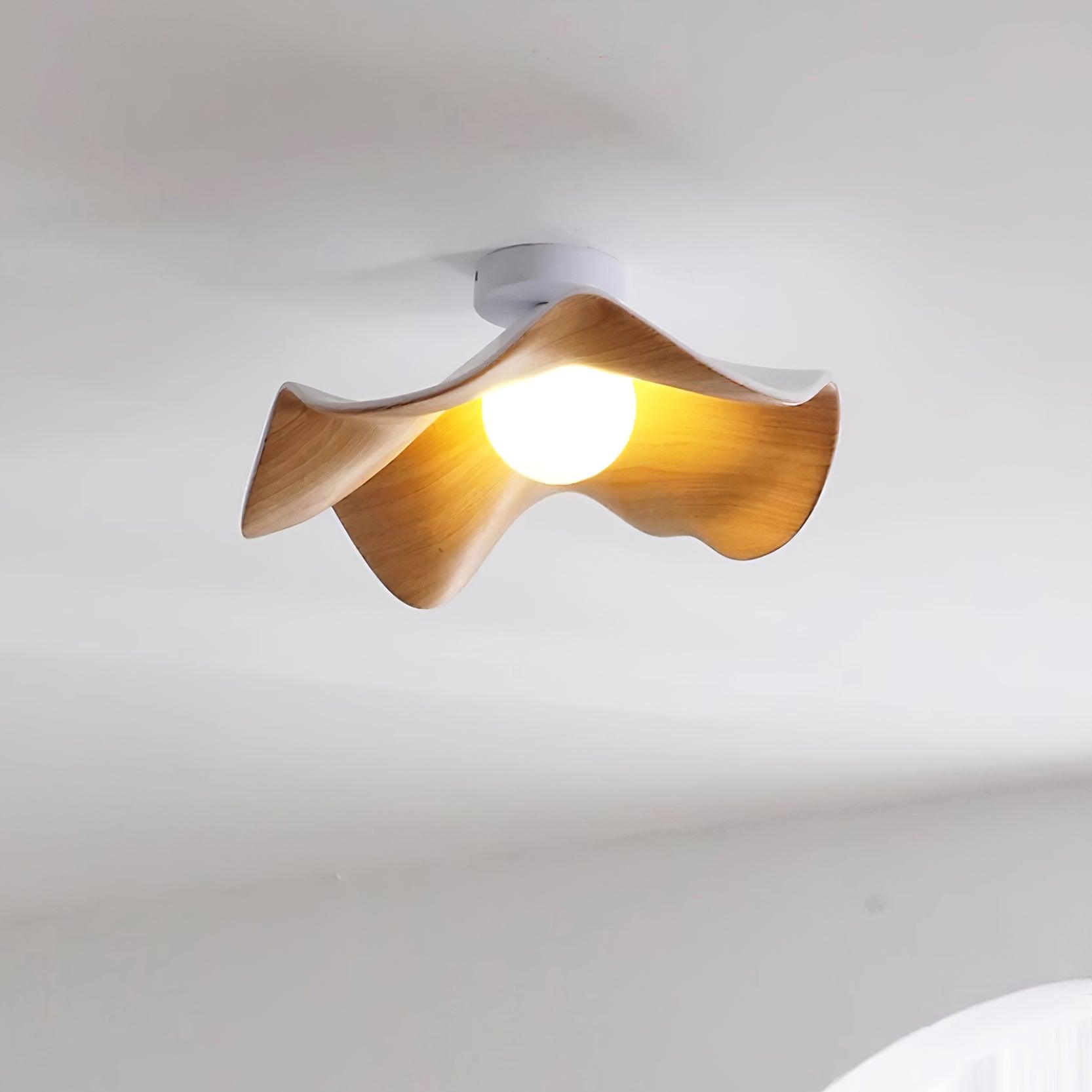 Lanoe Ceiling Light Wood Black&White - Neutralighting