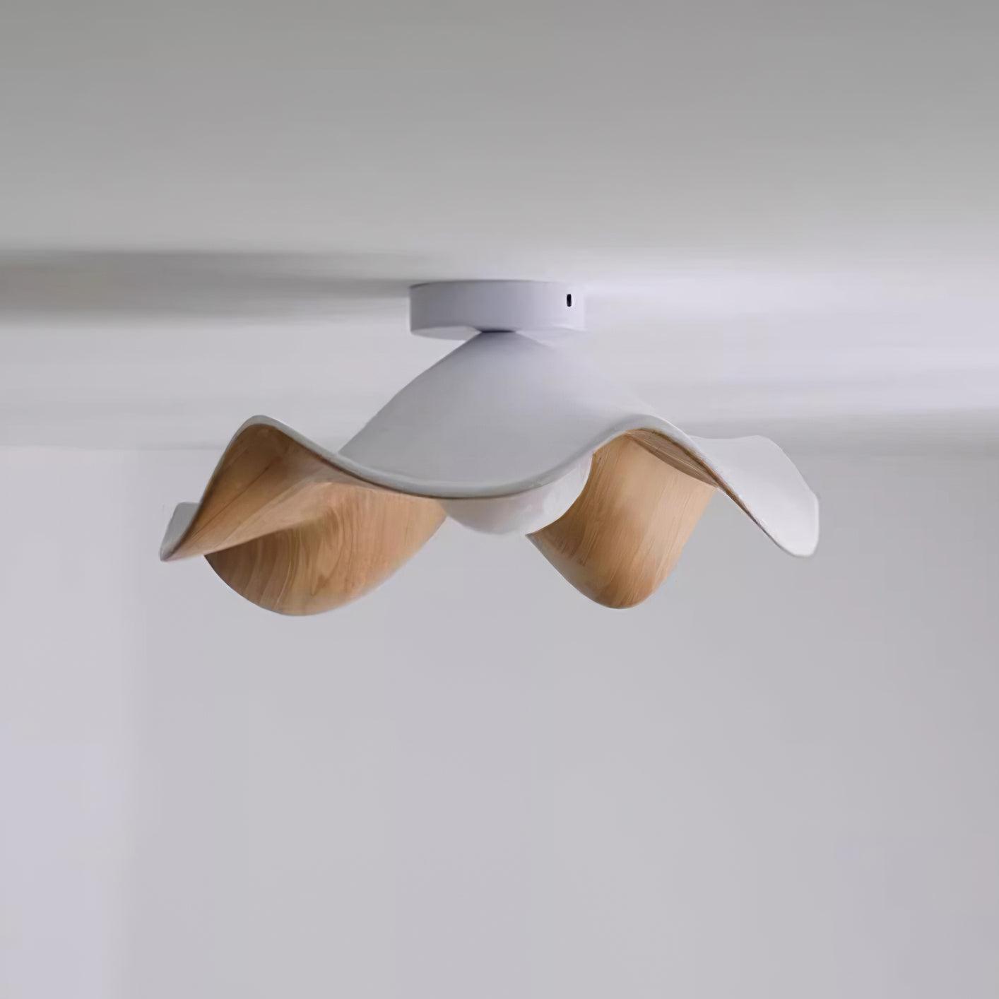 Lanoe Ceiling Light Wood Black&White - Neutralighting