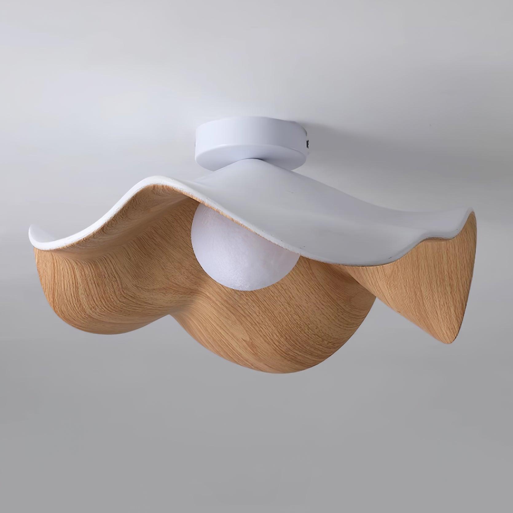 Lanoe Ceiling Light Wood Black&White - Neutralighting