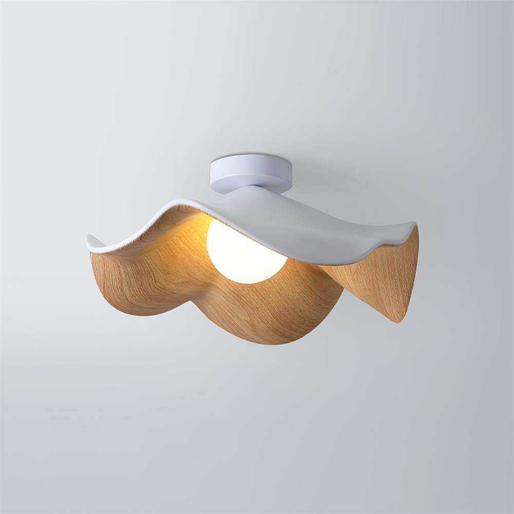 Lanoe Ceiling Light Wood Black&White - Neutralighting