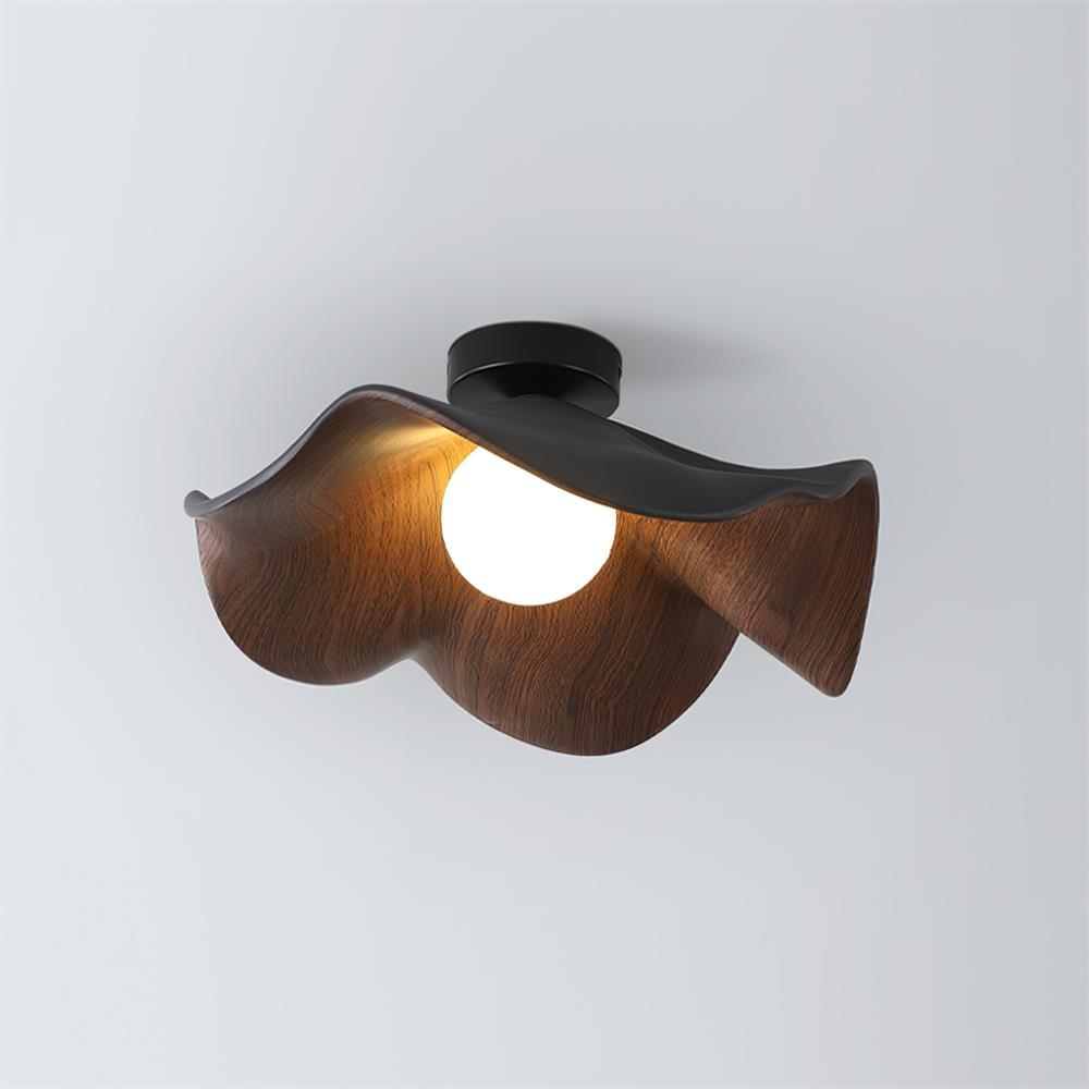 Lanoe Ceiling Light Wood Black&White - Neutralighting