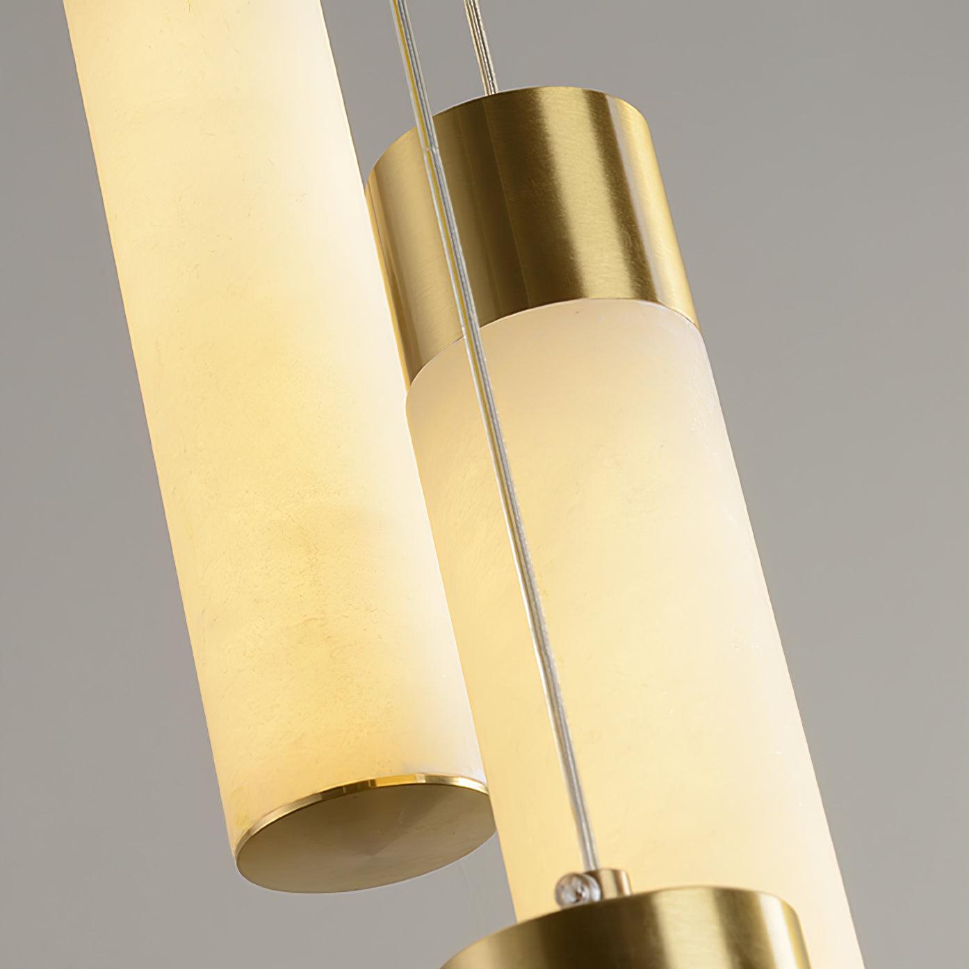 Dike Alabaster Chandelier Staircase - Neutralighting
