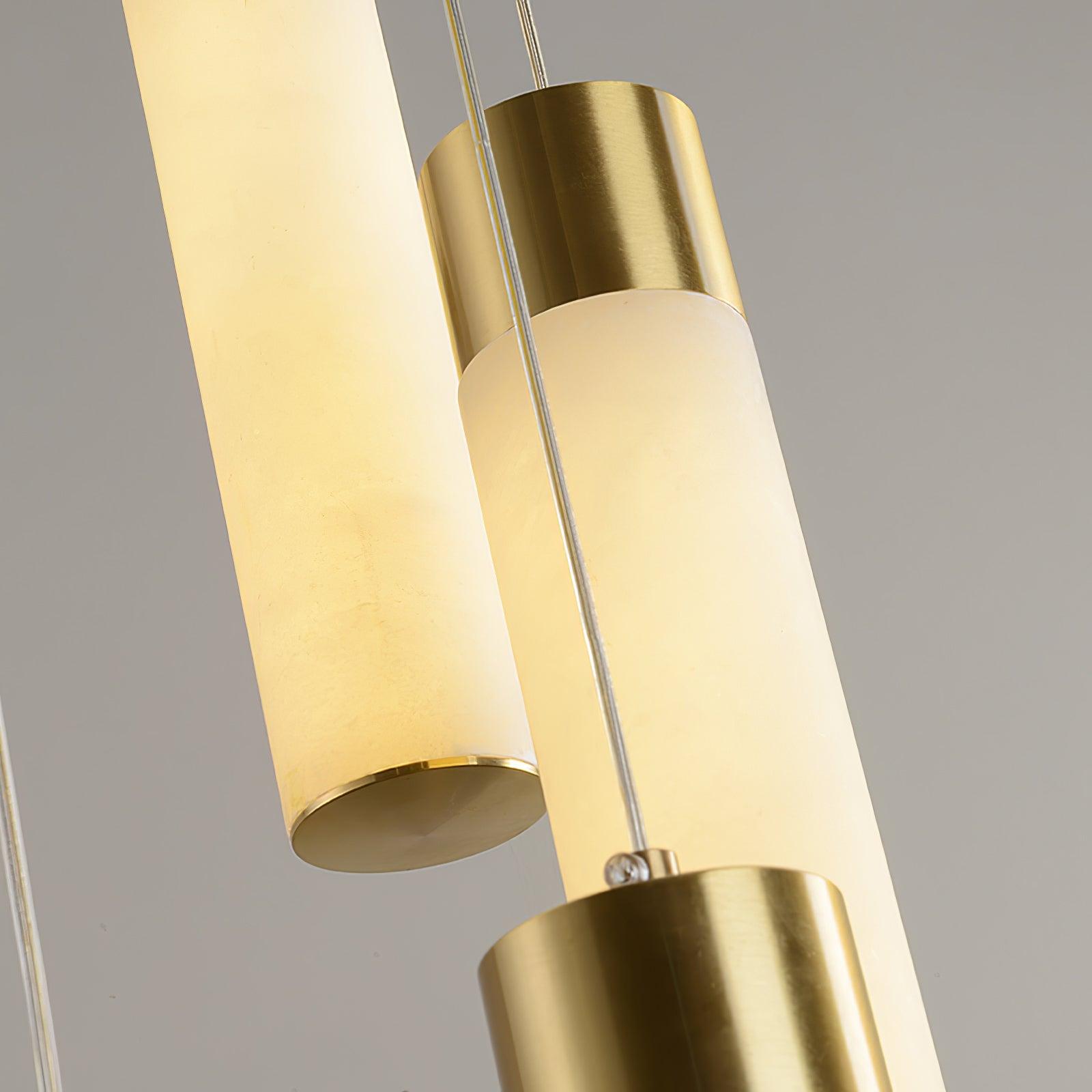 Dike Alabaster Chandelier Staircase - Neutralighting