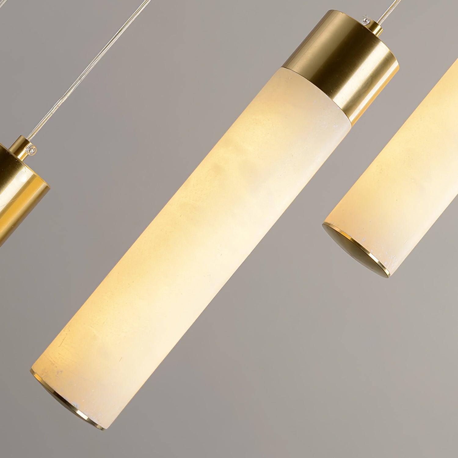 Dike Alabaster Chandelier Staircase - Neutralighting