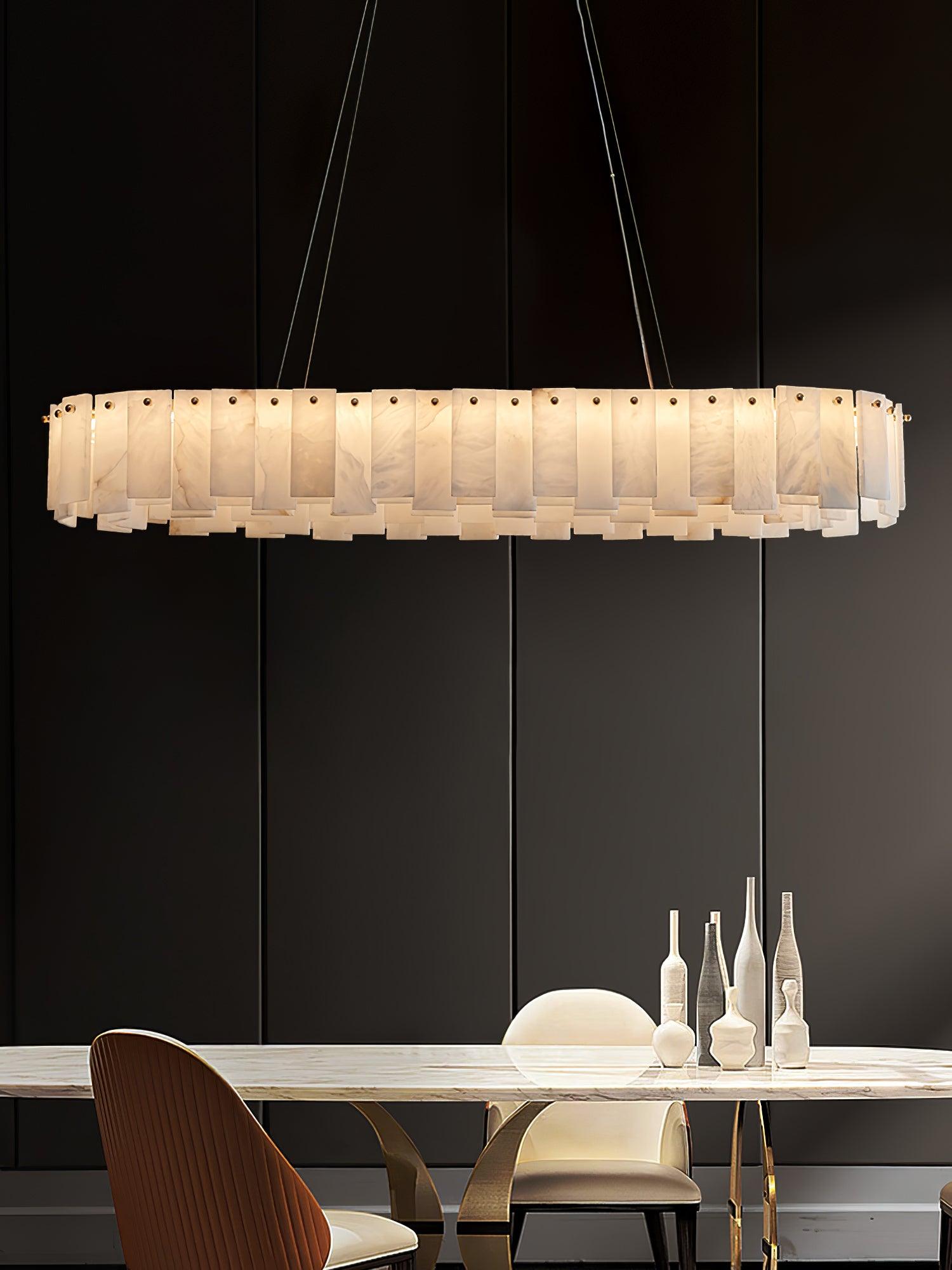 Vodore Alabaster Pendant Light Chandelier - Neutralighting