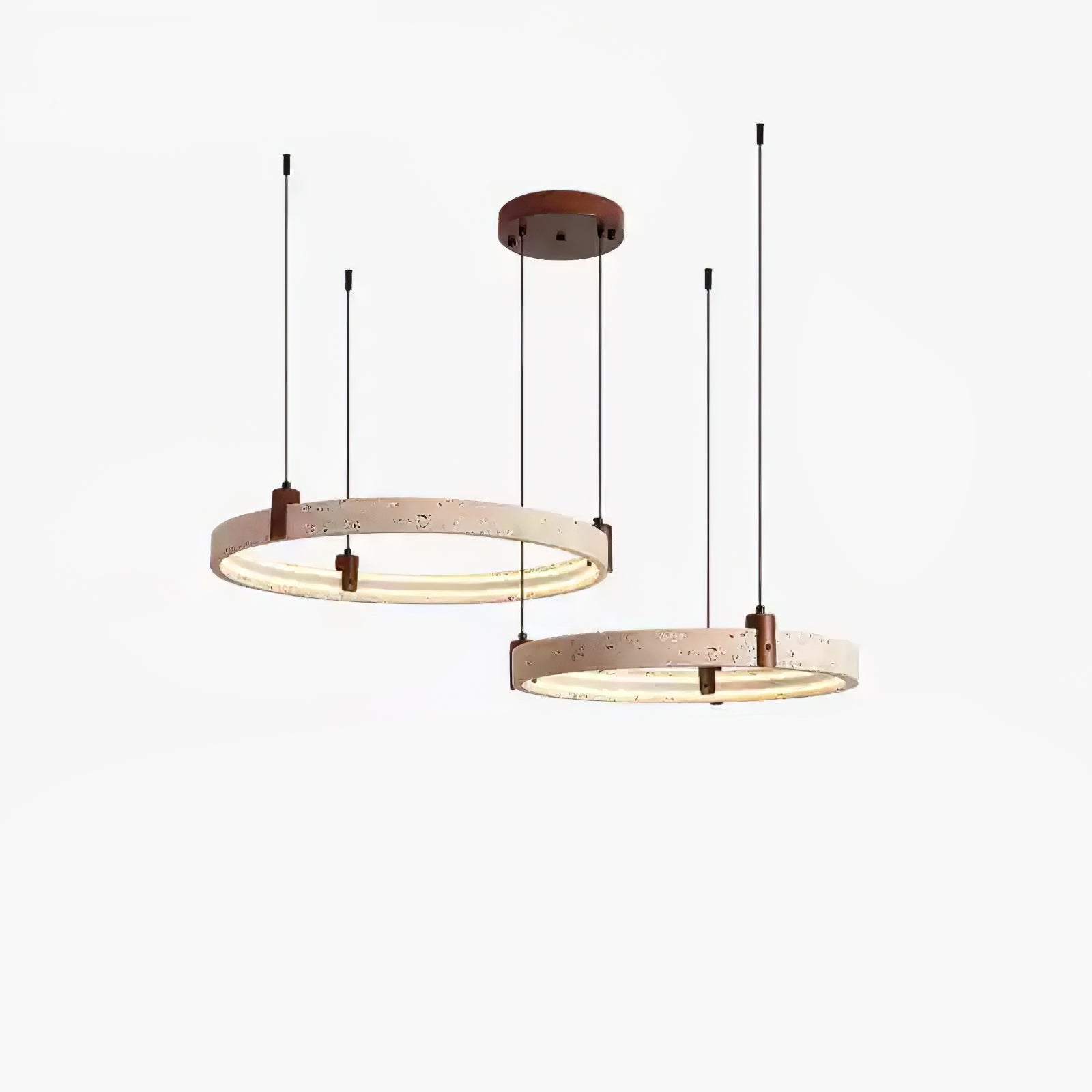 Orvinir Travertine Chandelier - Neutralighting