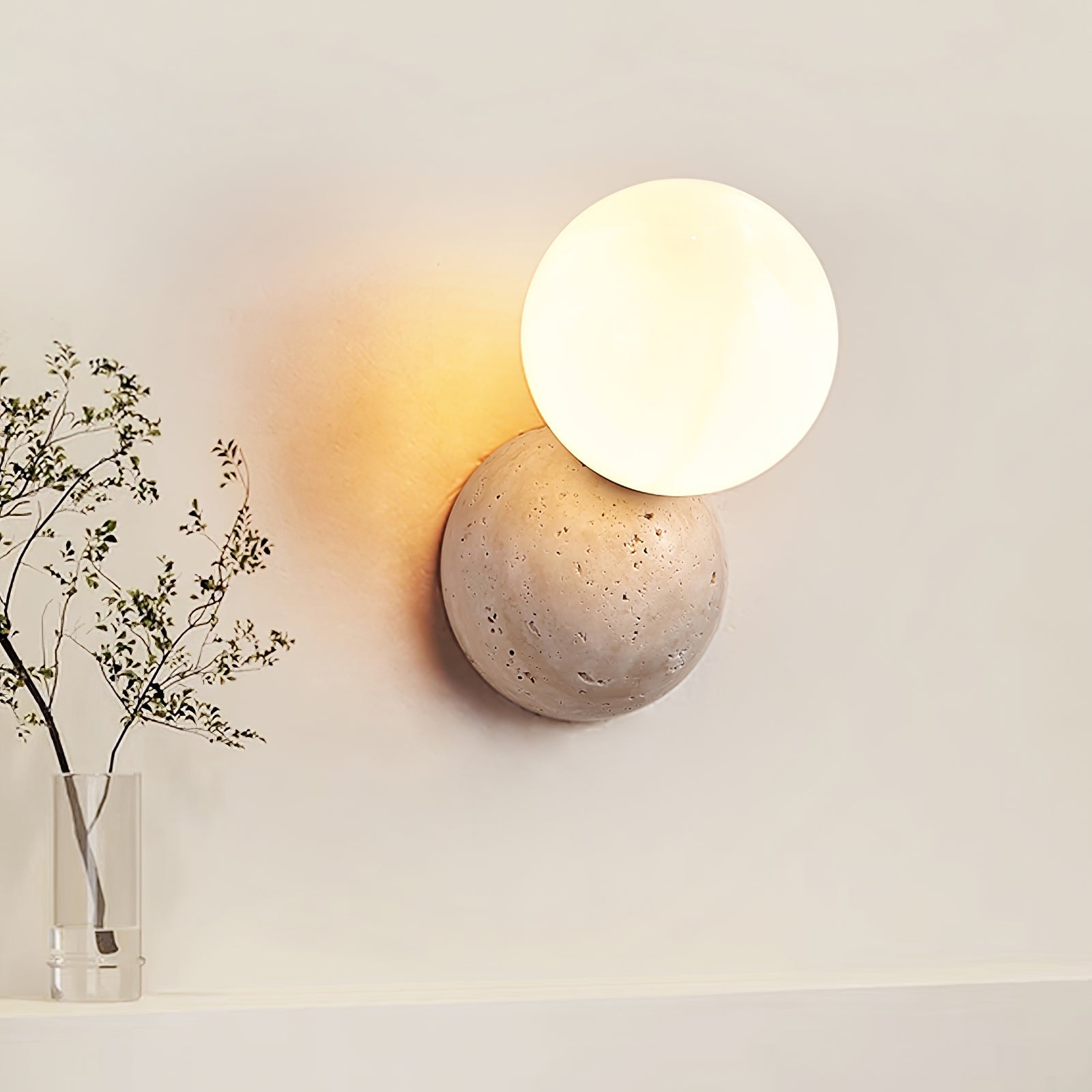 Cethair Travertine Wall Light - Neutralighting