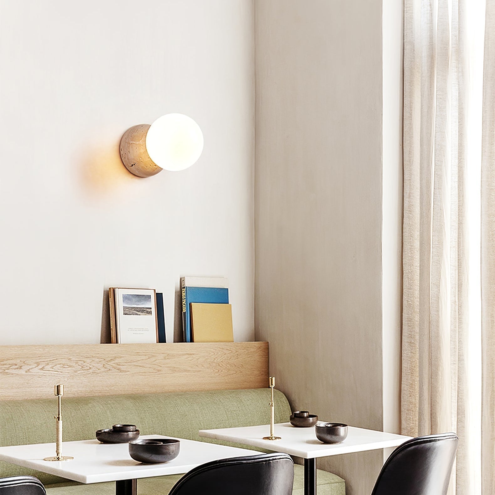Cethair Travertine Wall Light - Neutralighting
