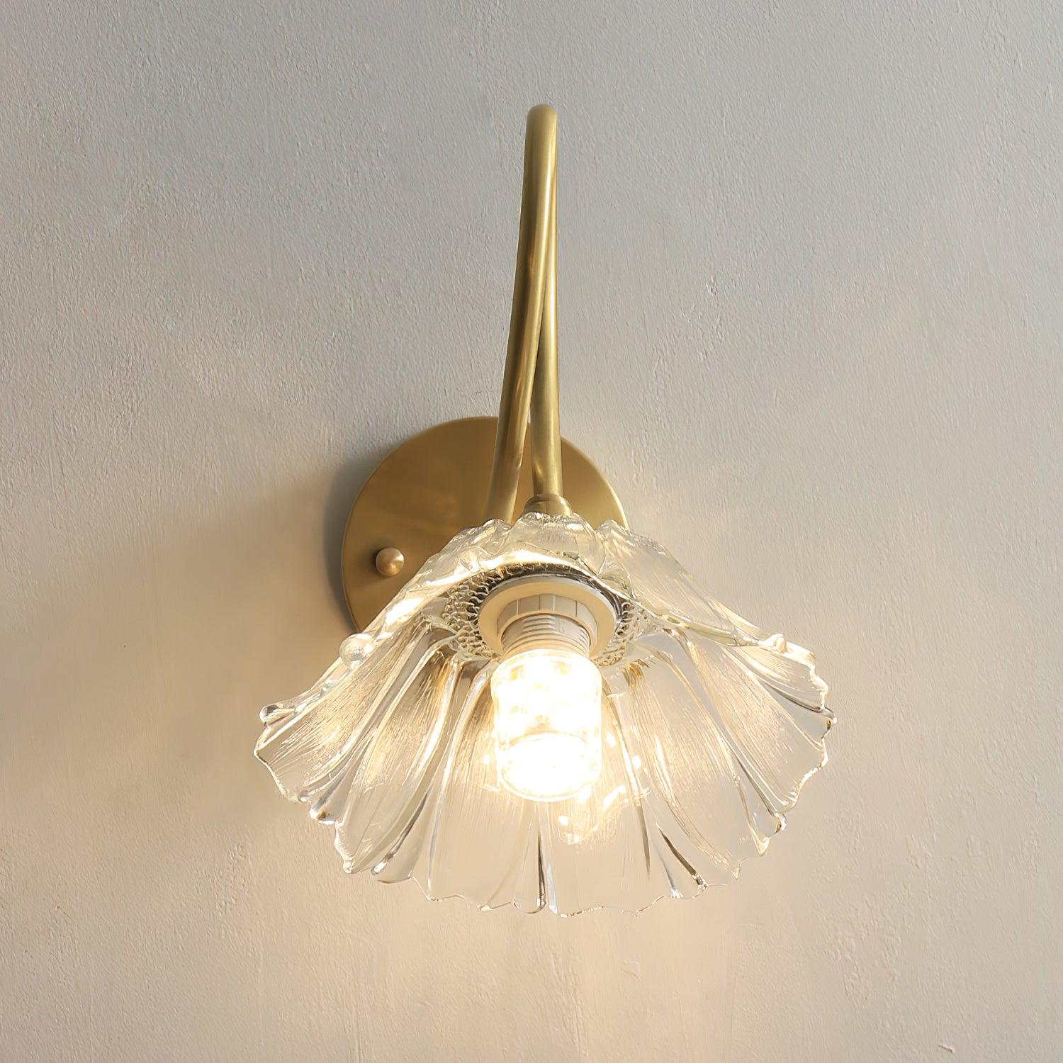 Aurora Glass Petal Hardwire Wall Lmap - Neutralighting