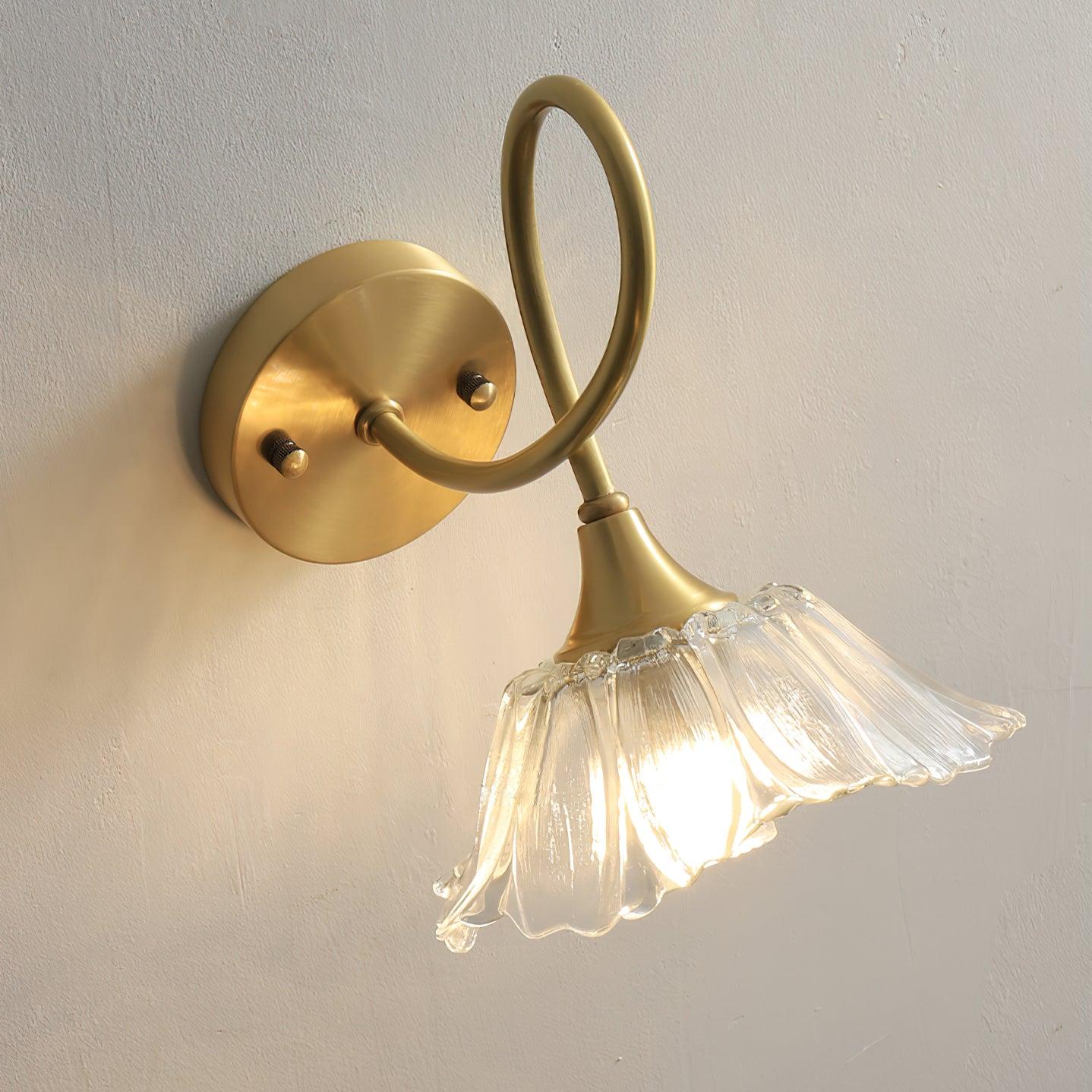 Aurora Glass Petal Hardwire Wall Lmap - Neutralighting
