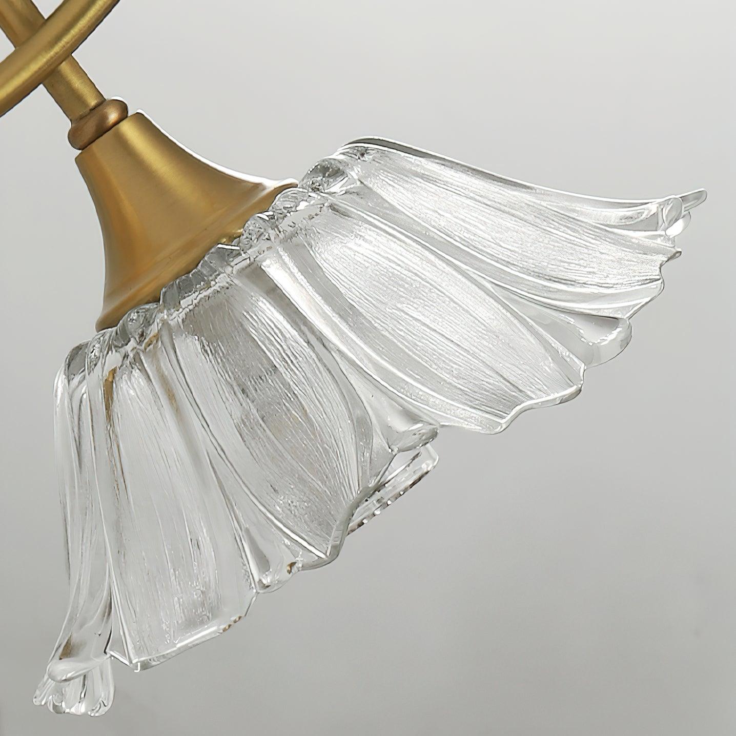 Aurora Glass Petal Hardwire Wall Lmap - Neutralighting