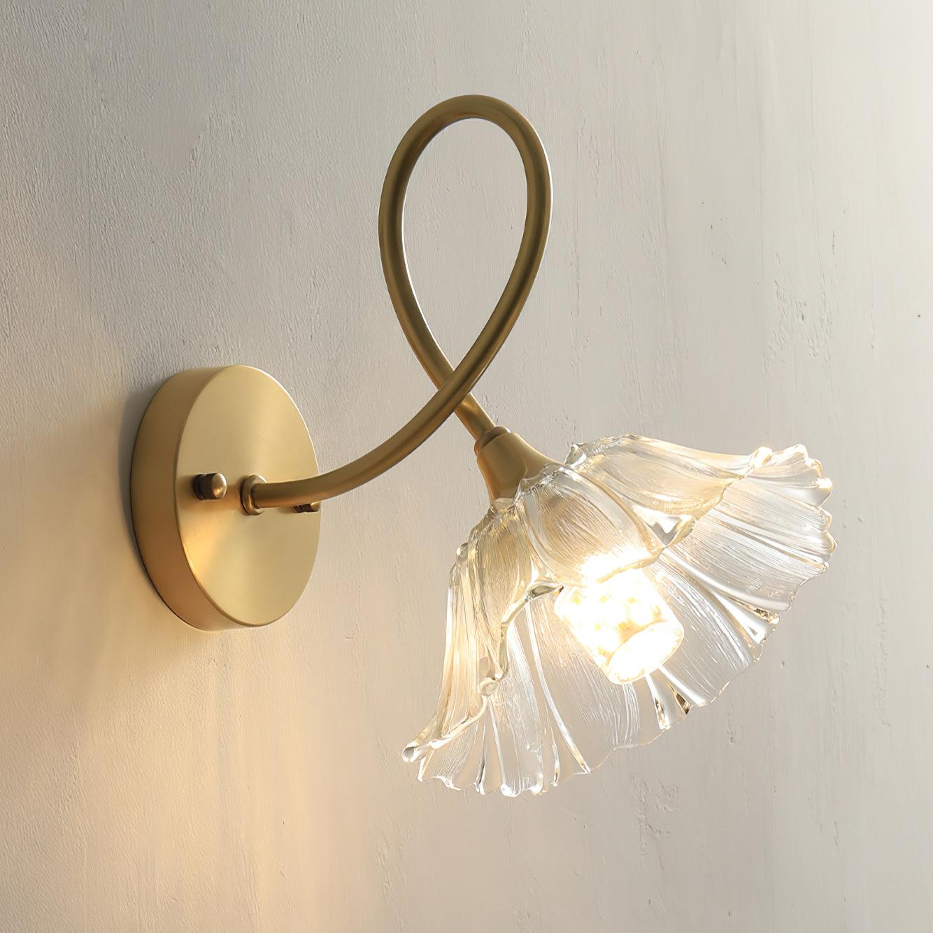 Aurora Glass Petal Hardwire Wall Lmap - Neutralighting