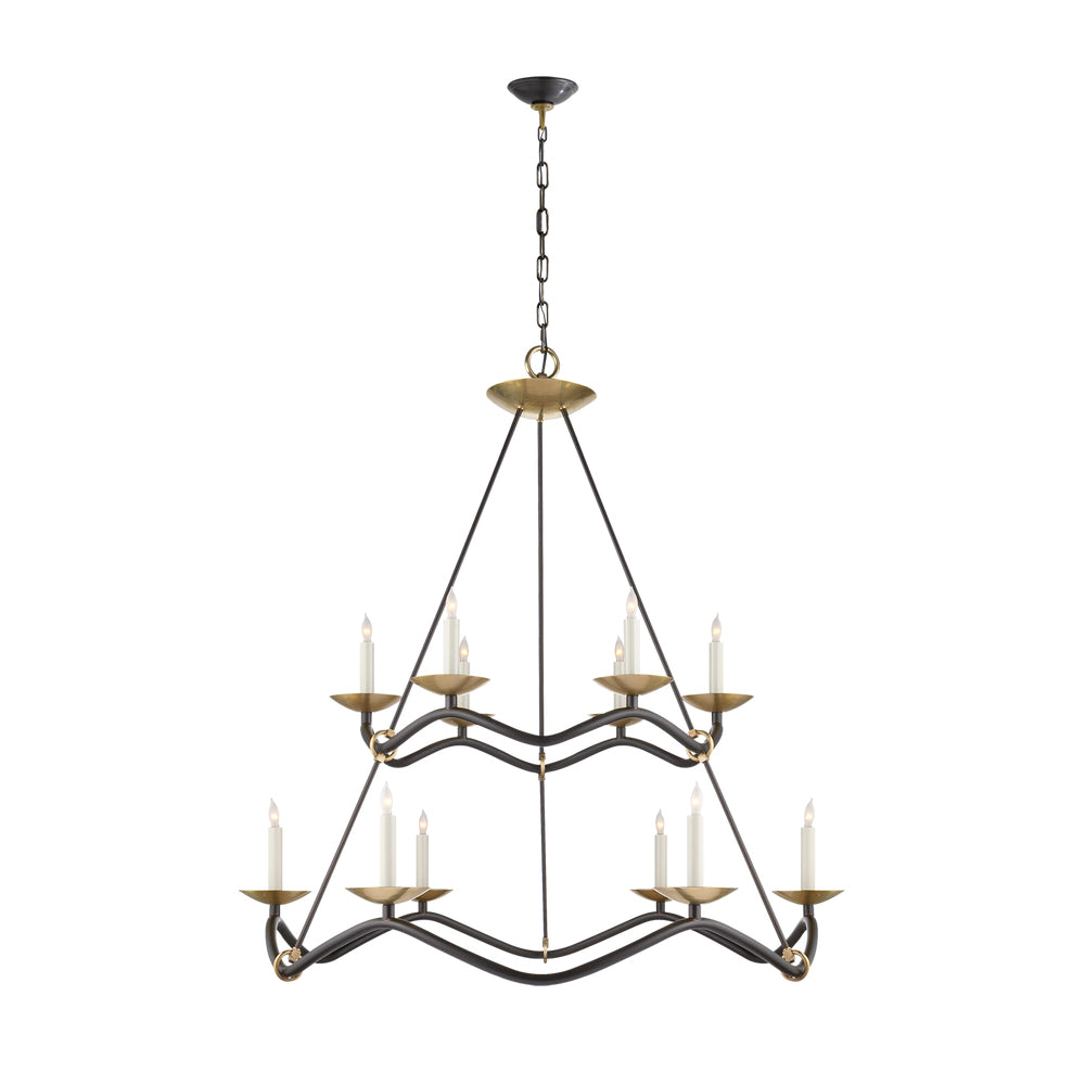 Juvin Two-Tier Candle Chandelier - Neutralighting