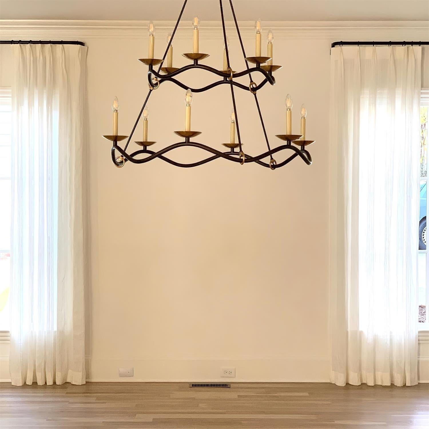 Juvin Two-Tier Candle Chandelier - Neutralighting