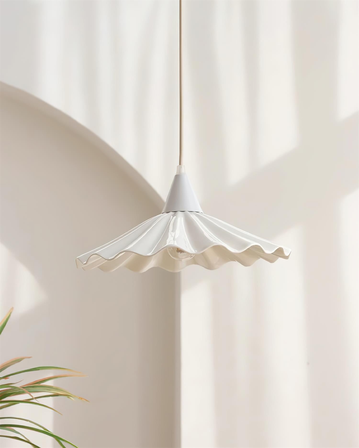 Rivora White Ceramic Pendant Light - Neutralighting