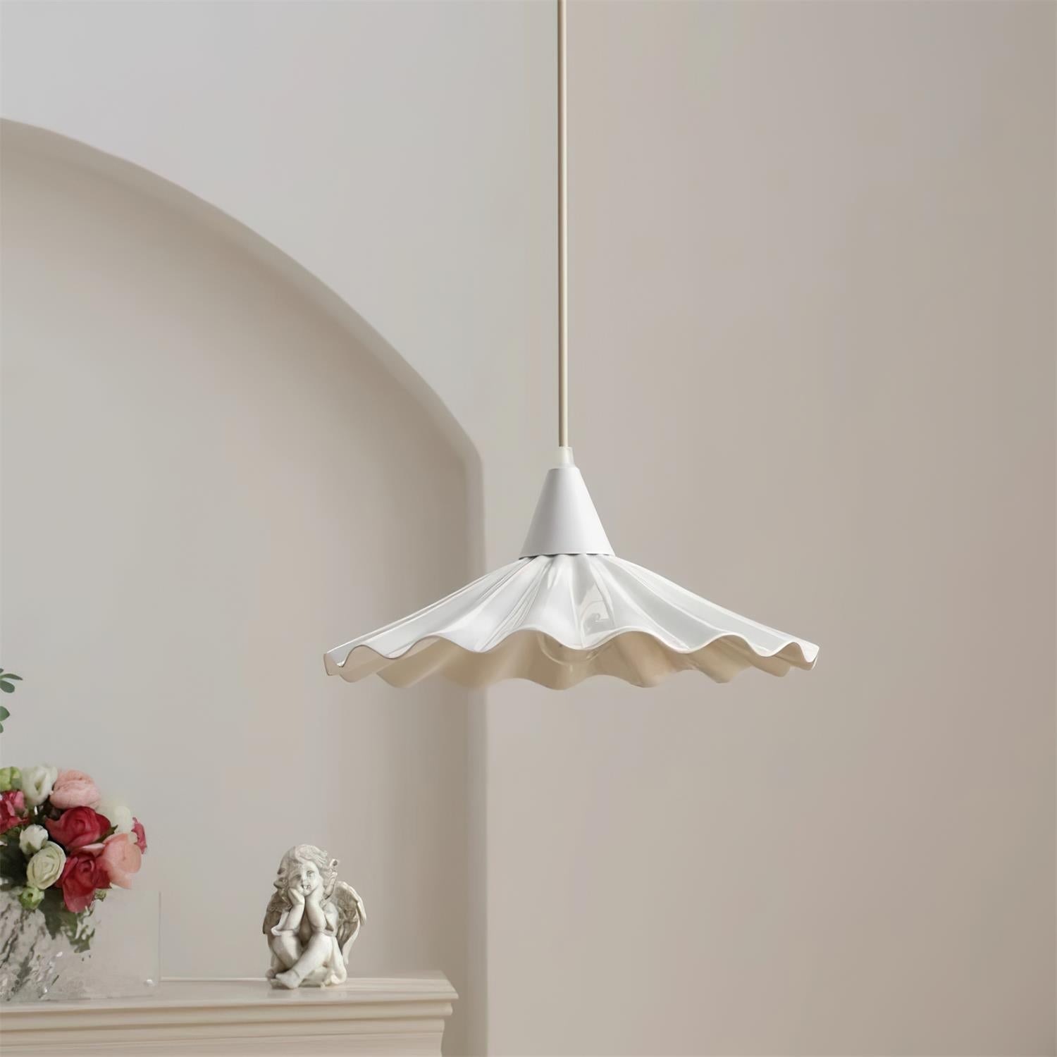 Rivora White Ceramic Pendant Light - Neutralighting