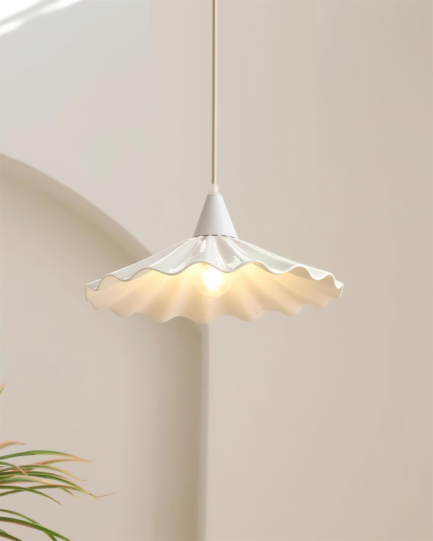 Rivora White Ceramic Pendant Light - Neutralighting