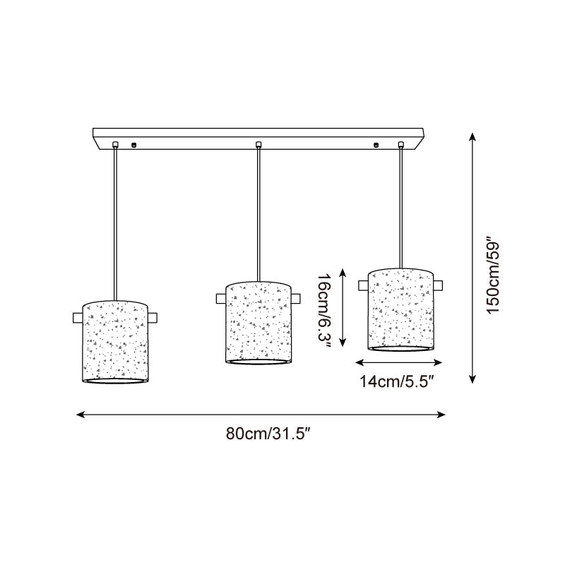 Gavilo Travertine Pendant Lamp - Neutralighting