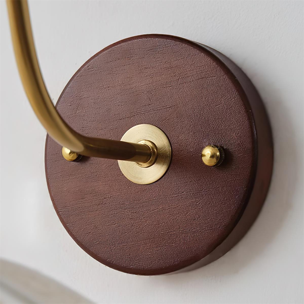 Yuki Wall Lamp Floral Wood Fabirc - Neutralighting