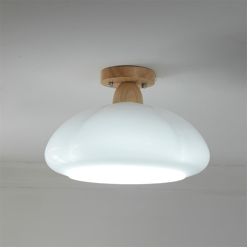 Ambrina Amber Glass Semi Flush Mount Ceiling Light - Neutralighting