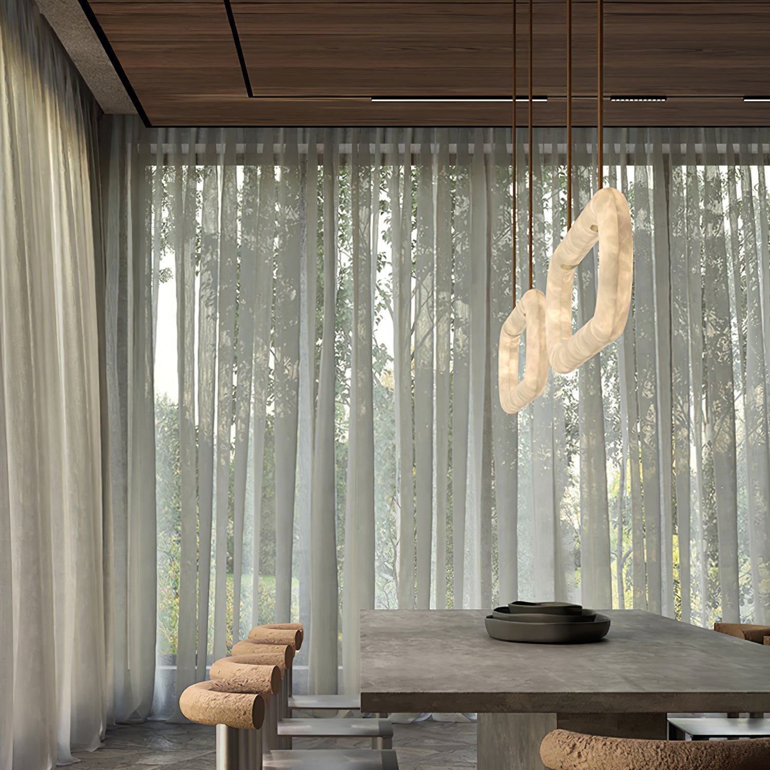 Nerina Alabaster Pendant Light - Neutralighting