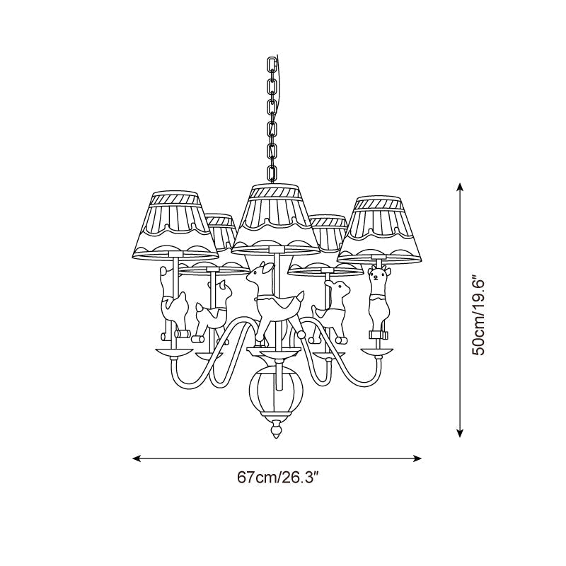 Delfio Carousel Chandelier - Neutralighting