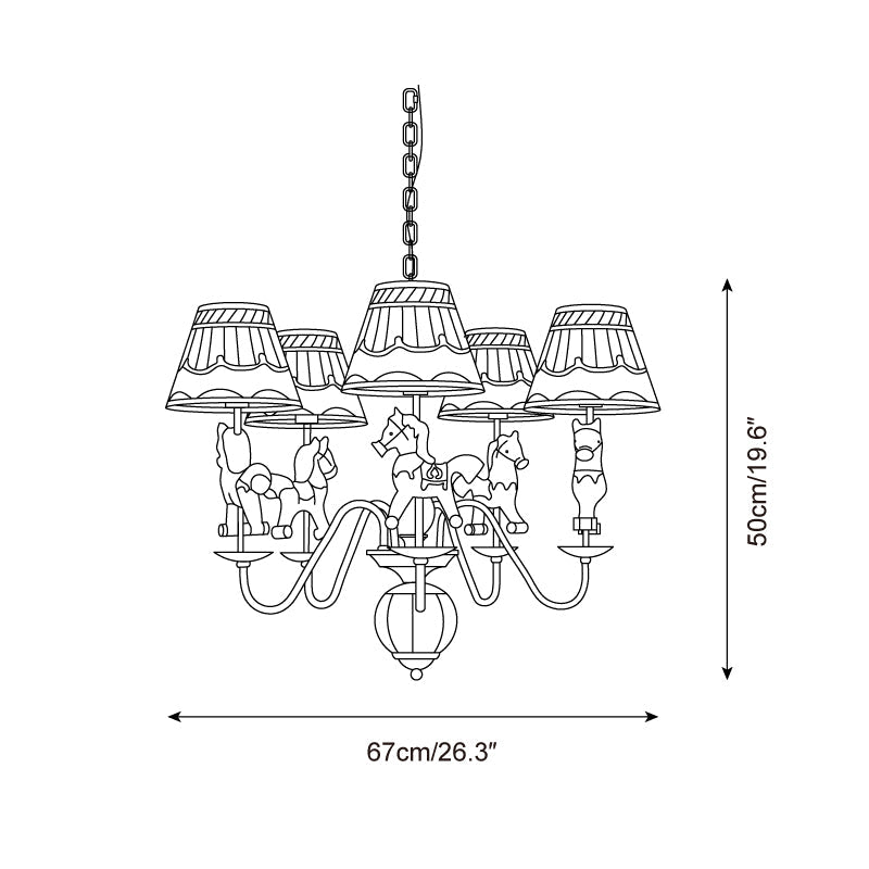 Delfio Carousel Chandelier - Neutralighting