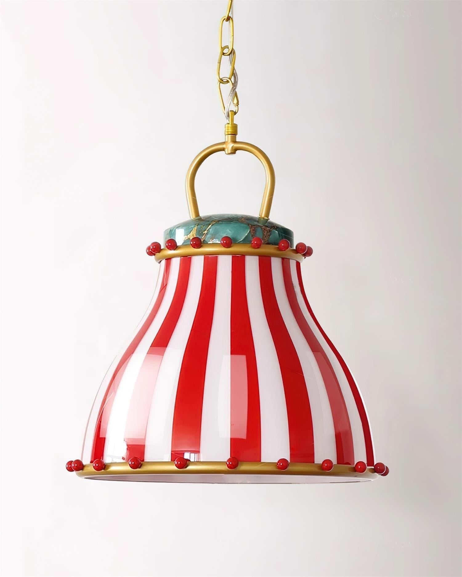 Red and white stripes Glass Pendant Lamp - Neutralighting