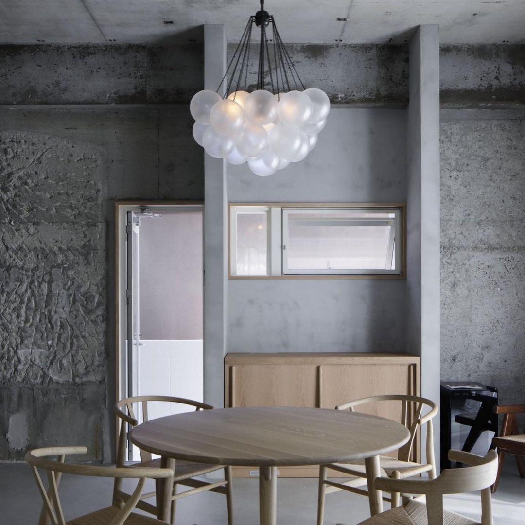 Fayne Glass Globe Pendant Light Bubble - Neutralighting