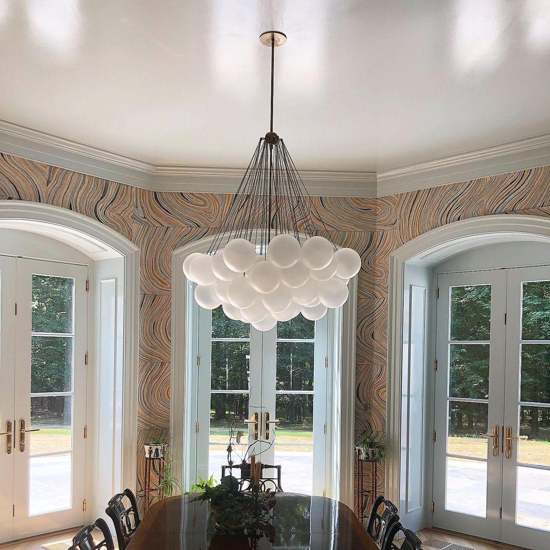 Fayne Glass Globe Pendant Light Bubble - Neutralighting