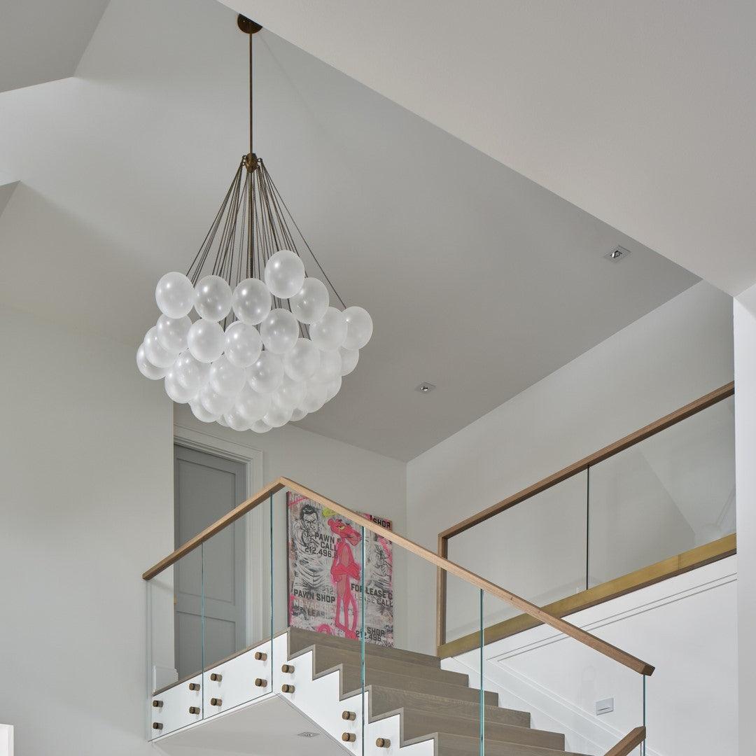Fayne Glass Globe Pendant Light Bubble - Neutralighting