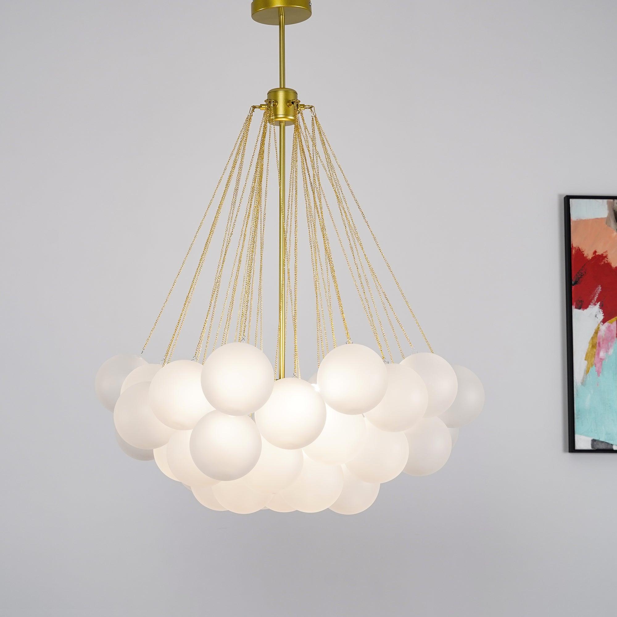 Fayne Glass Globe Pendant Light Bubble - Neutralighting