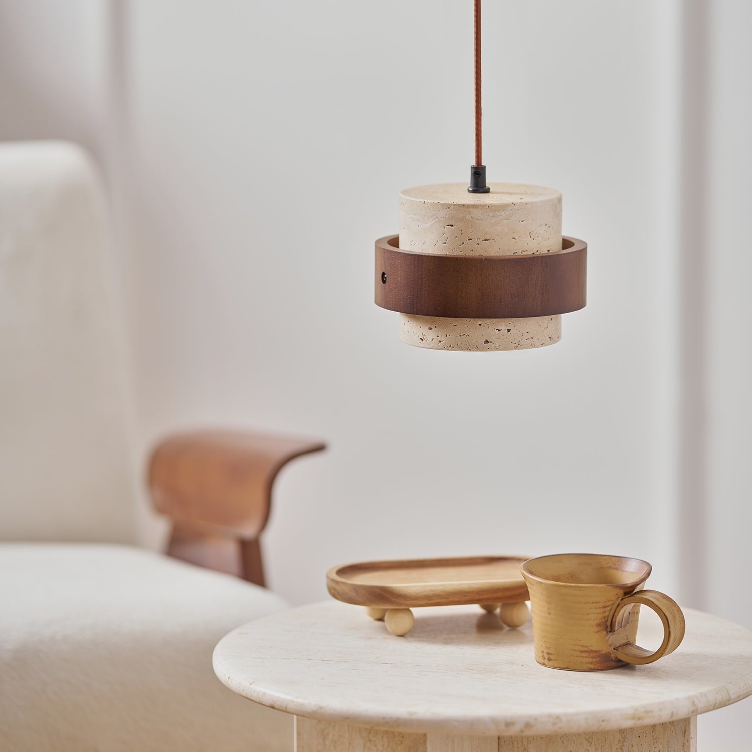 Ritta Pendant Light Travertine - Neutralighting
