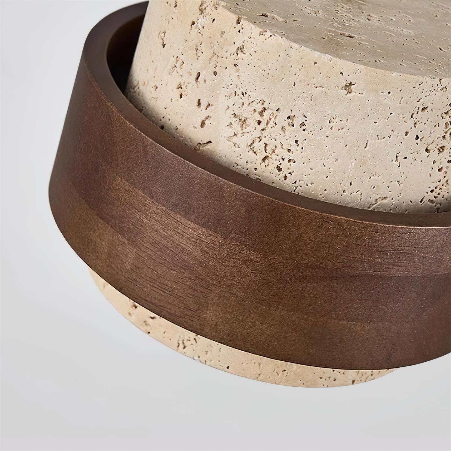 Wall Lamp Travertine and Walnut Accent Modern Minimalist - Neutralighting