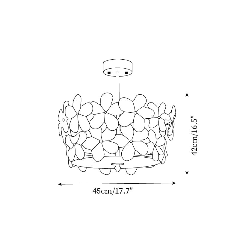 Fionel Glass Semi-Flush Mount Light - Neutralighting