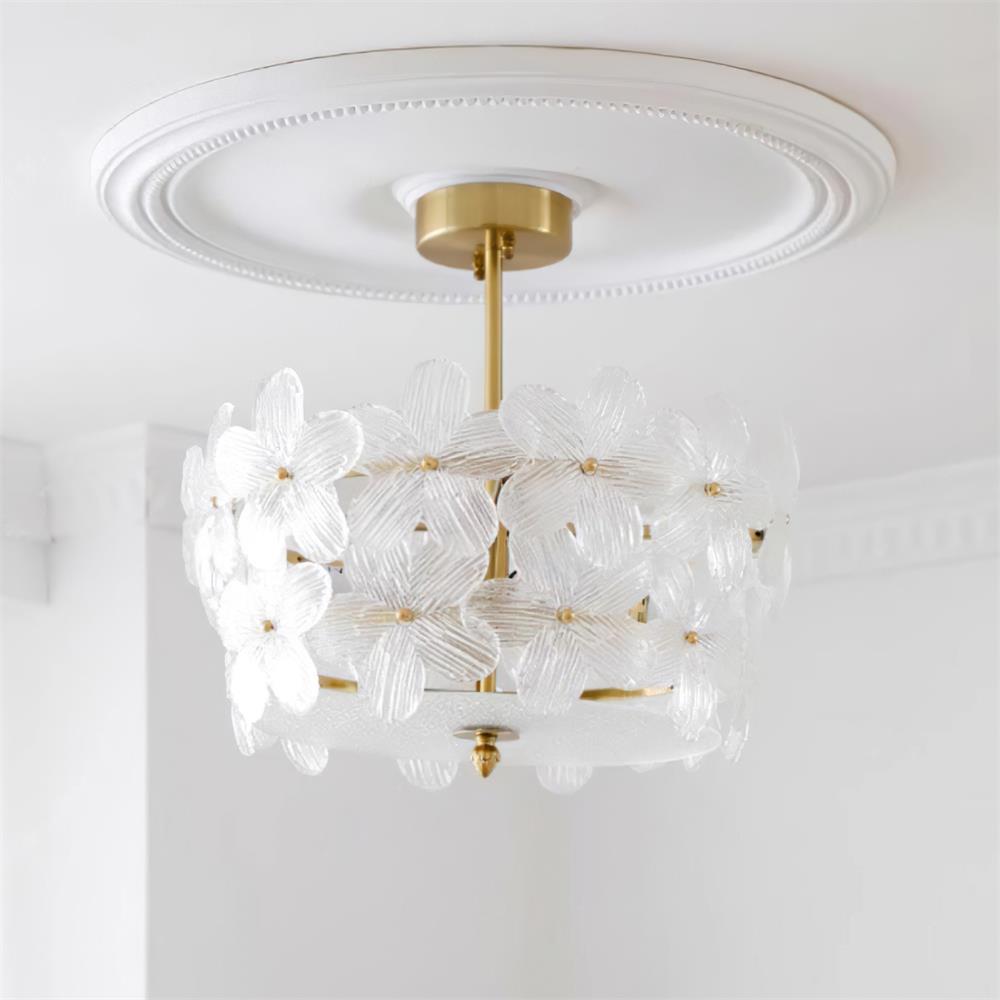 Fionel Glass Semi-Flush Mount Light - Neutralighting