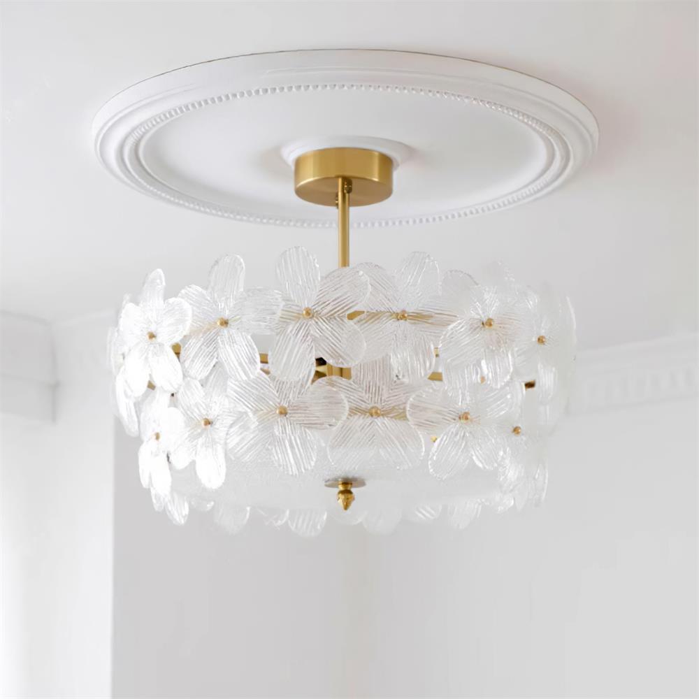 Fionel Glass Semi-Flush Mount Light - Neutralighting