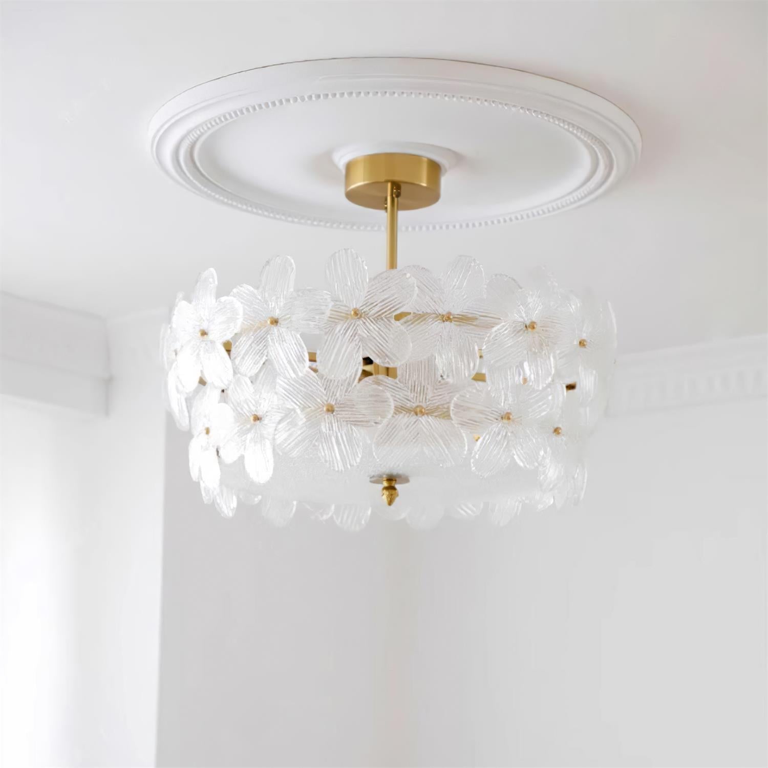 Fionel Glass Semi-Flush Mount Light - Neutralighting