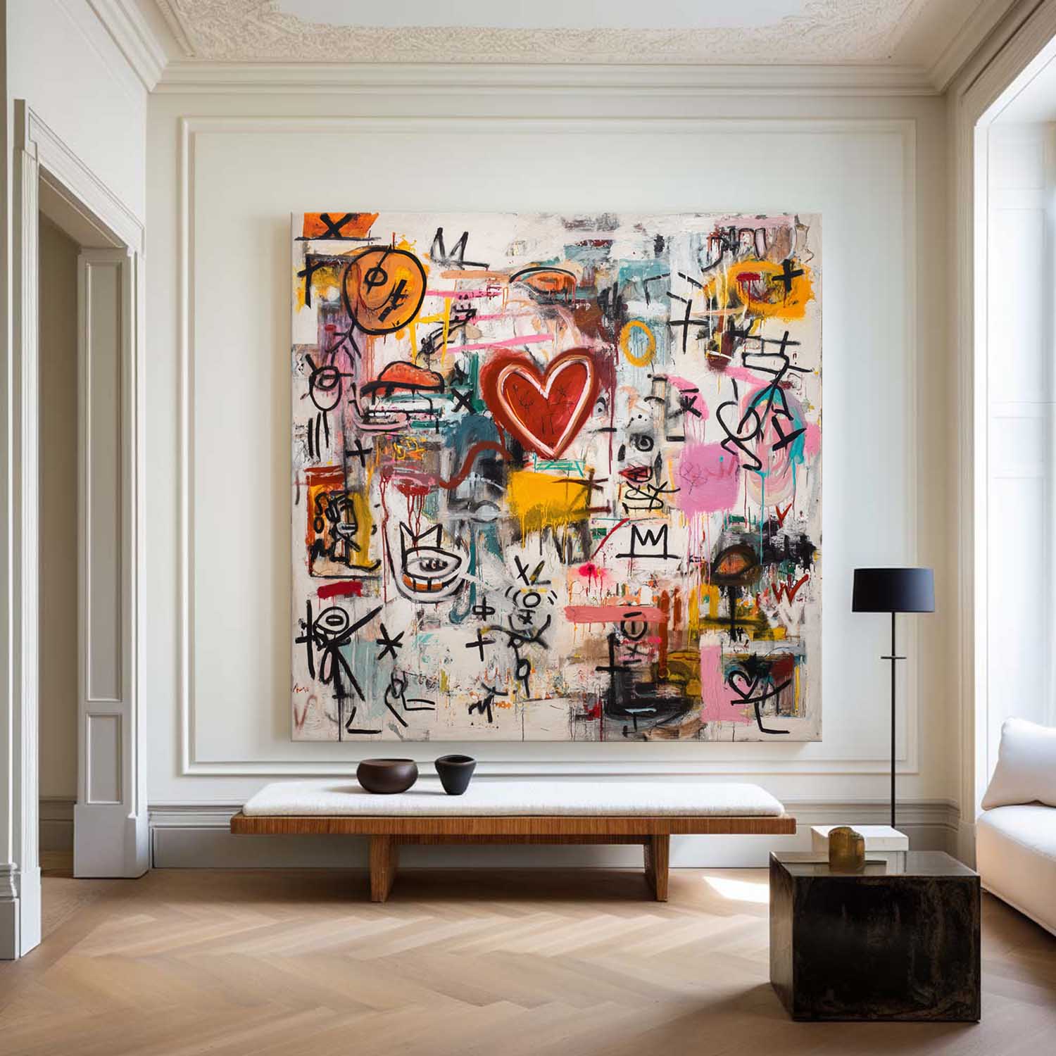 Modern Graffiti Texture Painting ABAS316 - Neutralighting