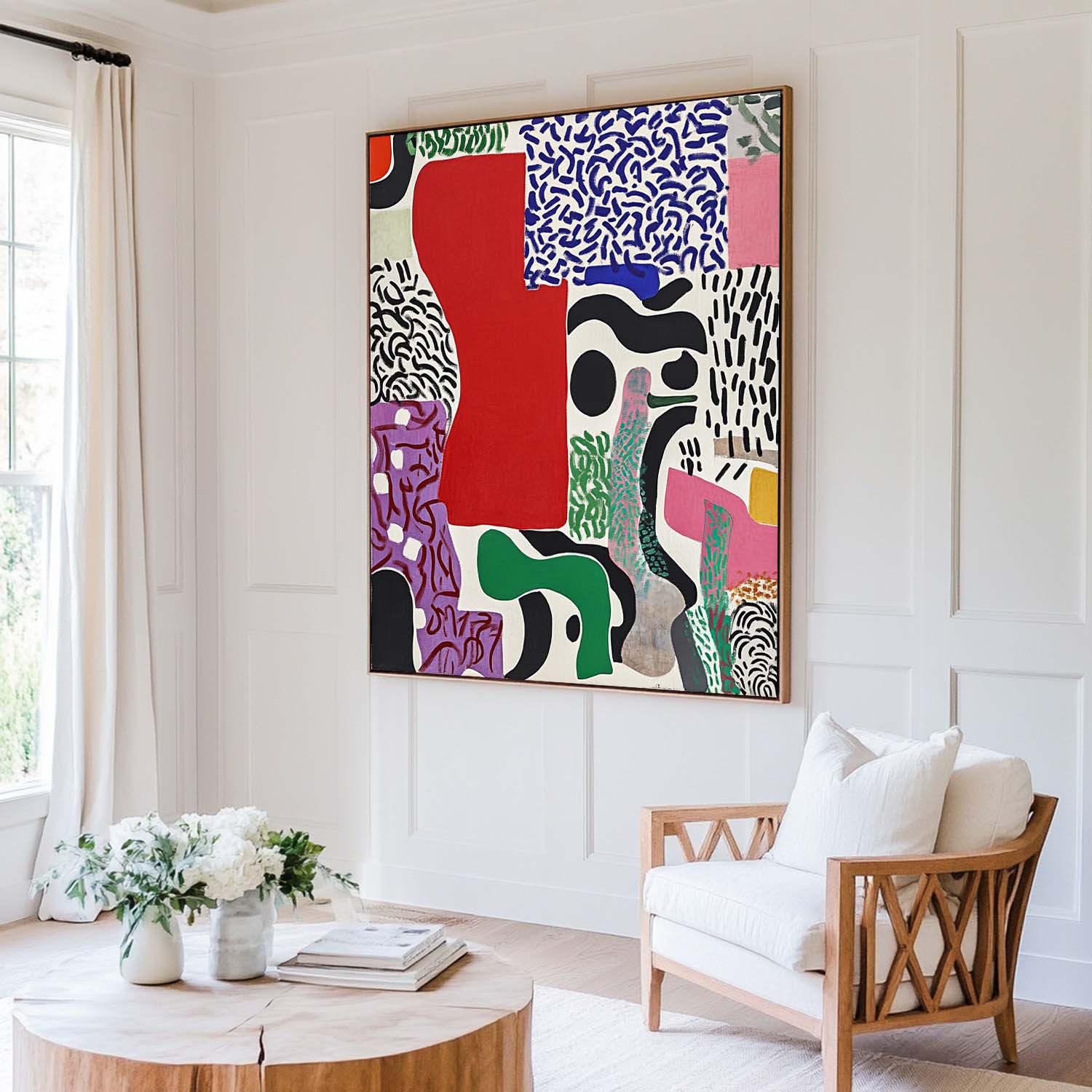 Modern Abstract Painting ABAV563 - Neutralighting