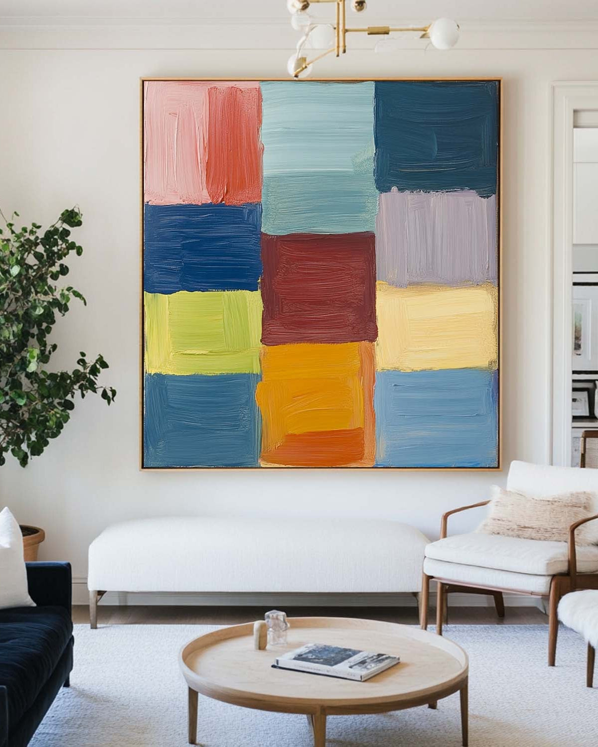 Colorful Geometric Abstract Painting