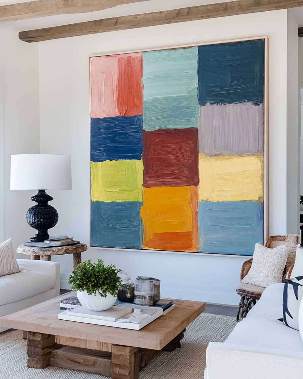 Colorful Geometric Abstract Painting