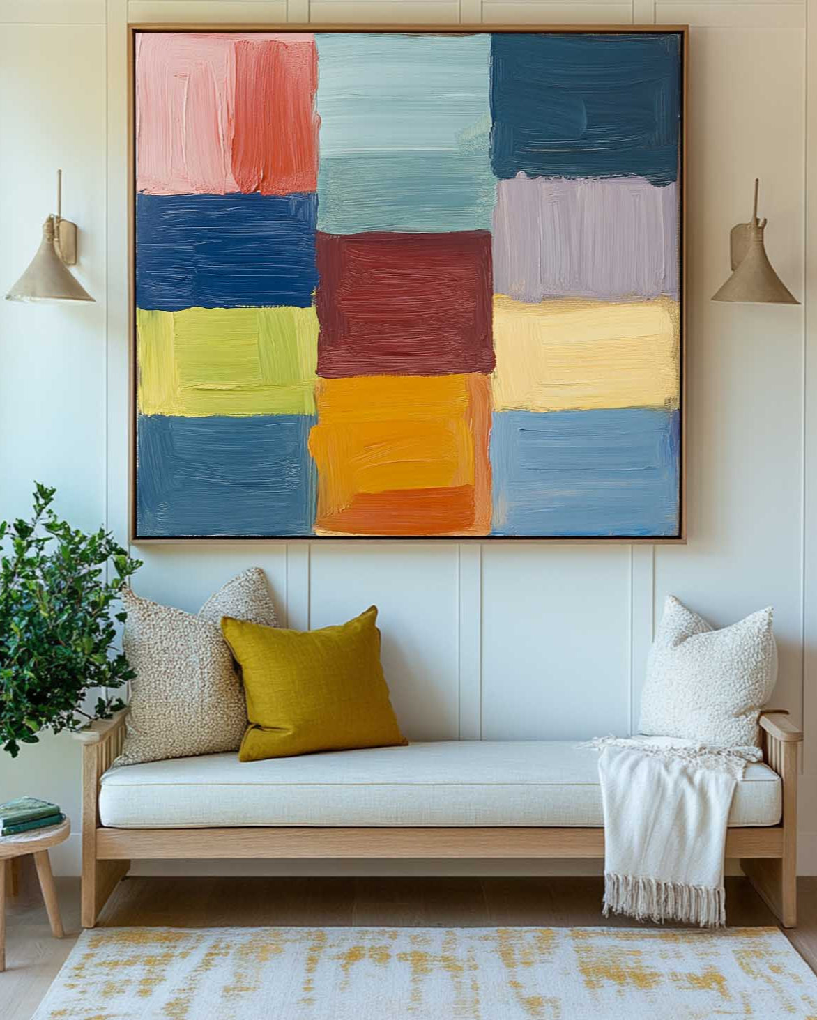 Colorful Geometric Abstract Painting