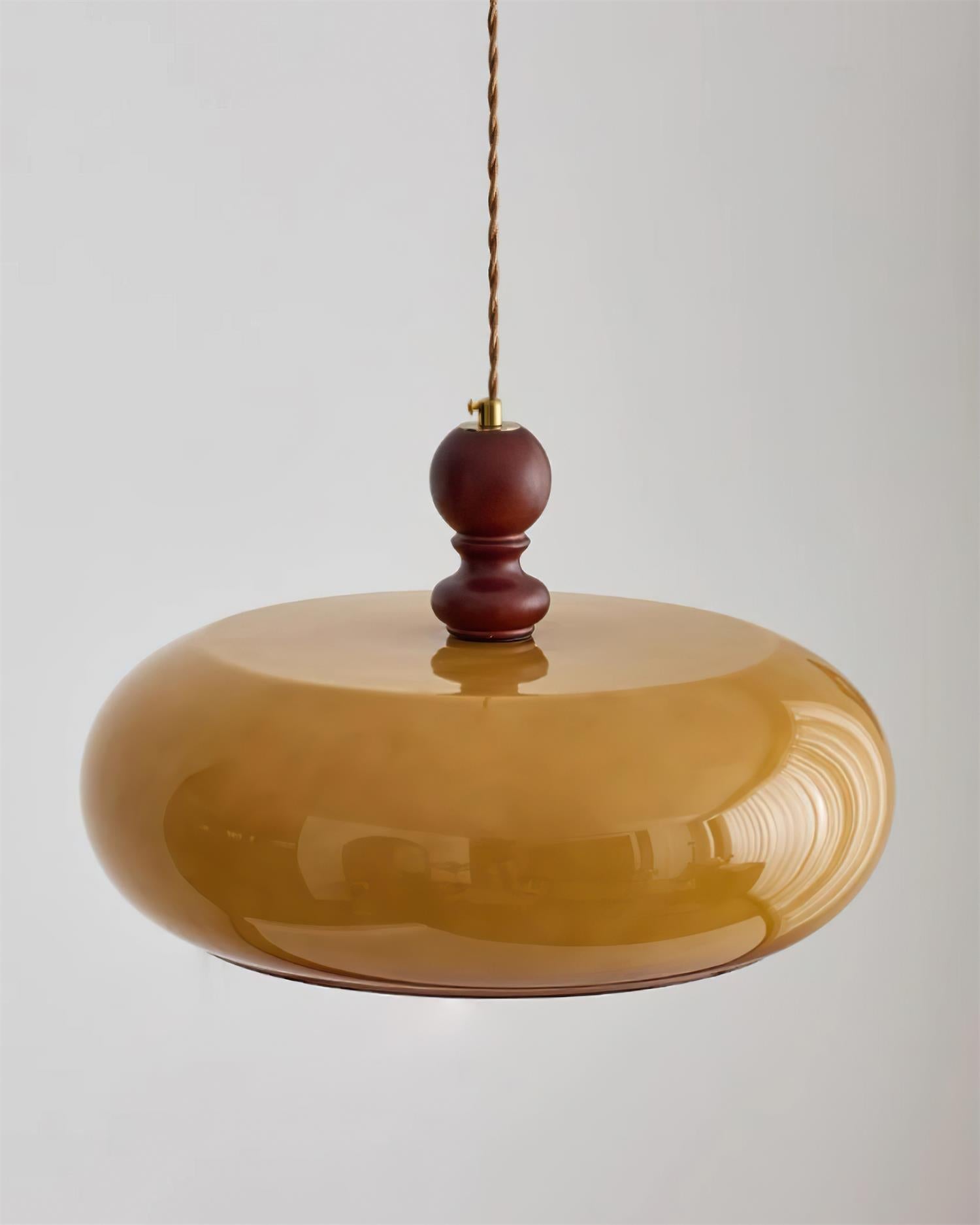 Eldom Amber Glass Shade Pendant Light - Neutralighting