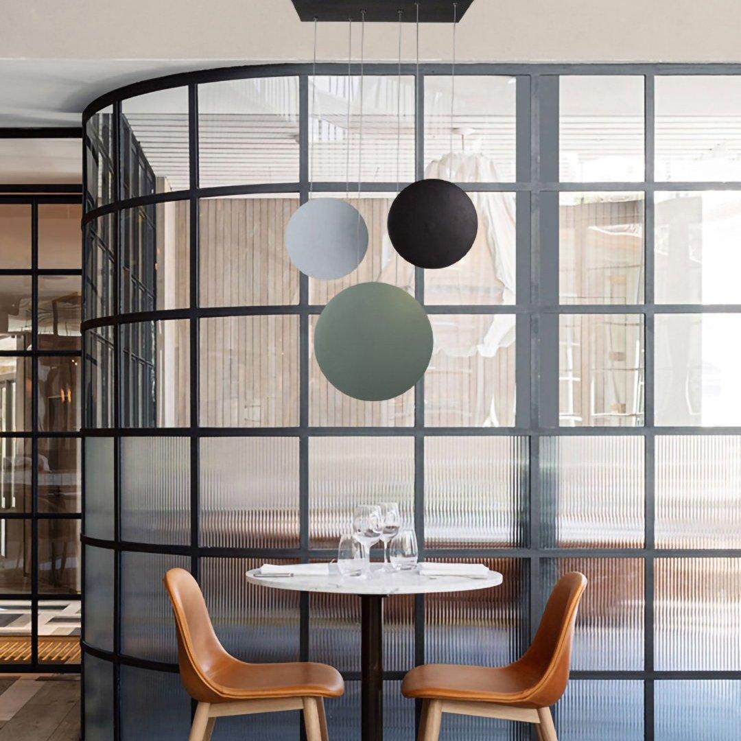 Arisha Modern Pendant Light, Metal, Black/White/Green/Gray - Neutralighting