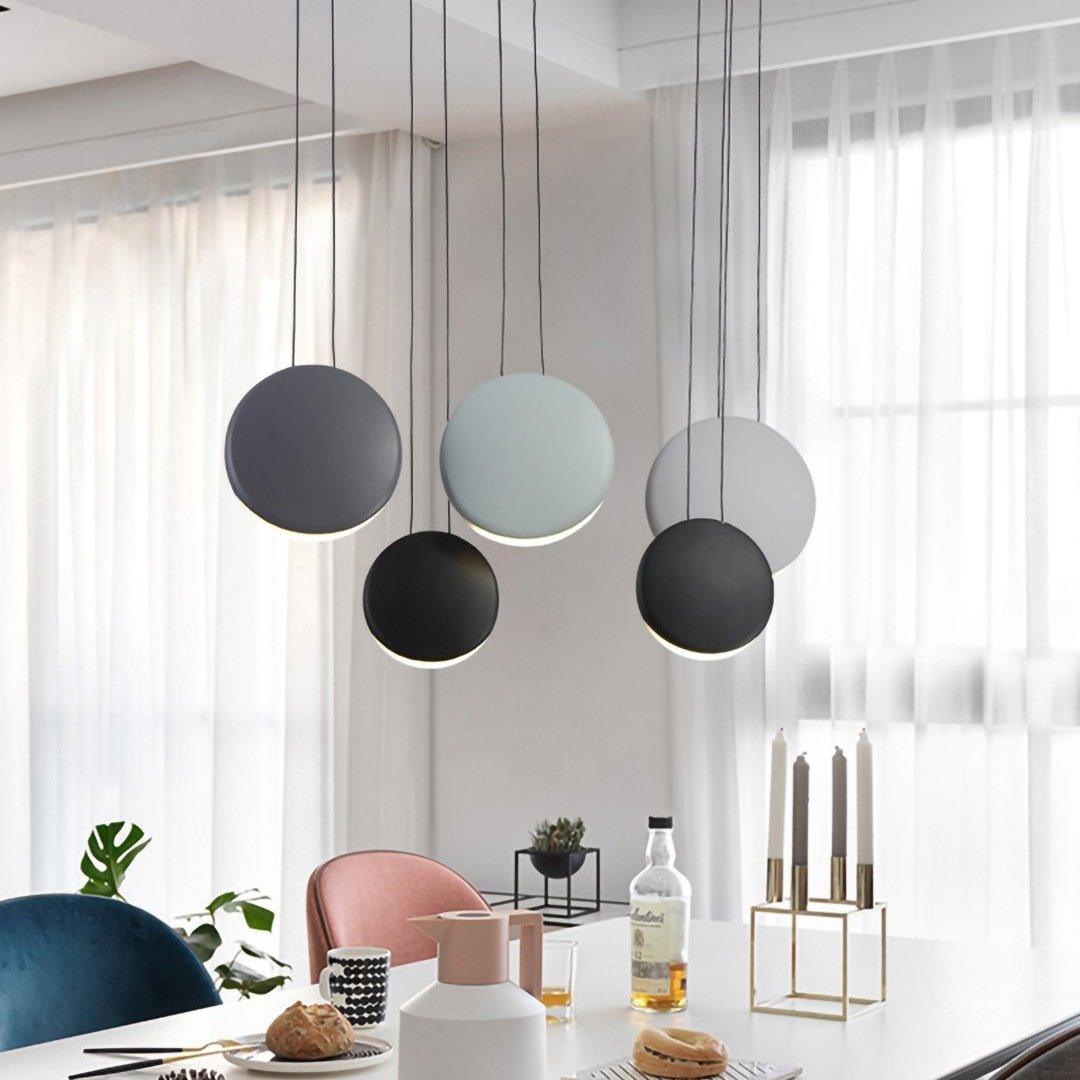 Arisha Modern Pendant Light, Metal, Black/White/Green/Gray - Neutralighting