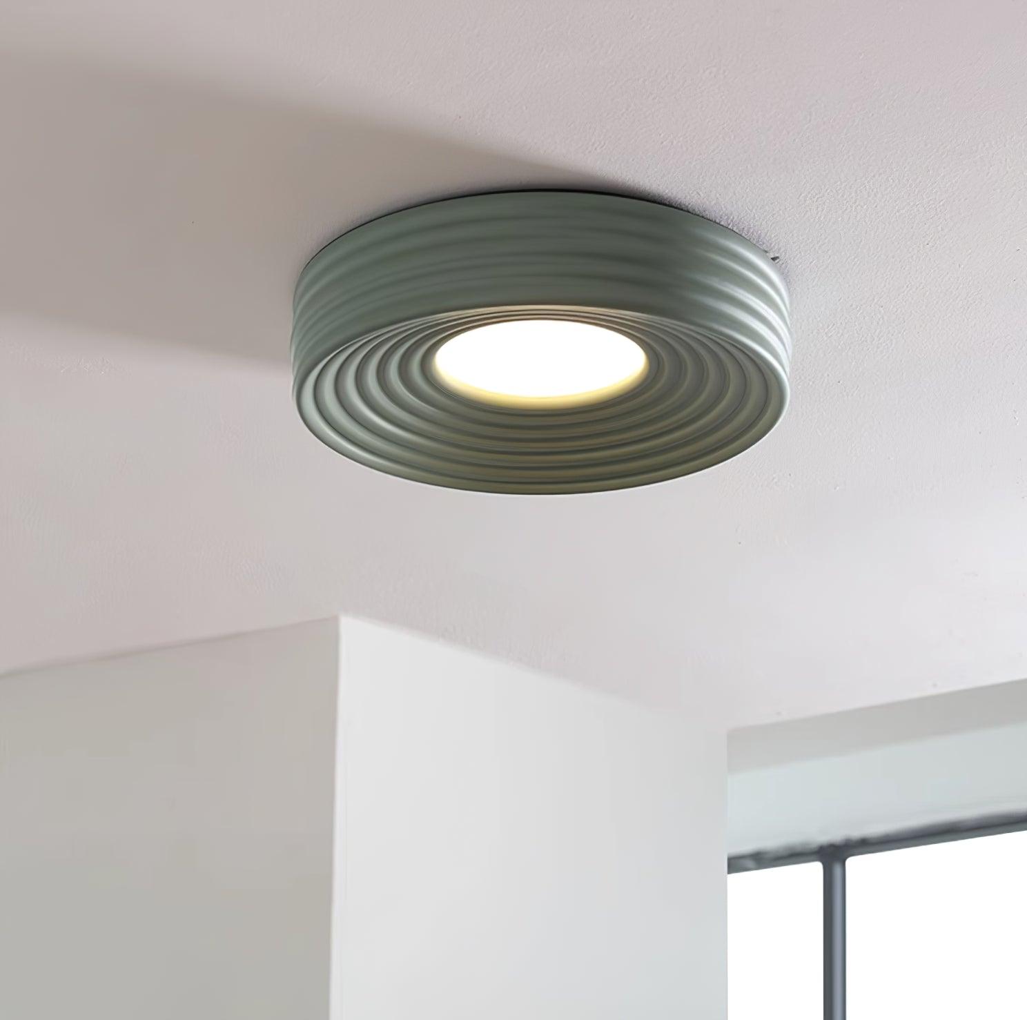 Ceiling Light Ribbed Acrylic Canopy Textured Contemporary Fixture - Neutralighting