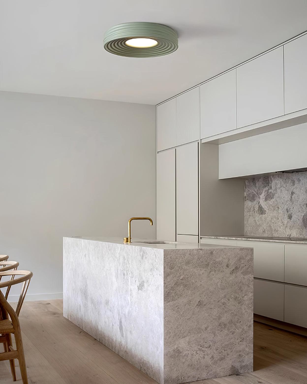 Ceiling Light Ribbed Acrylic Canopy Textured Contemporary Fixture - Neutralighting