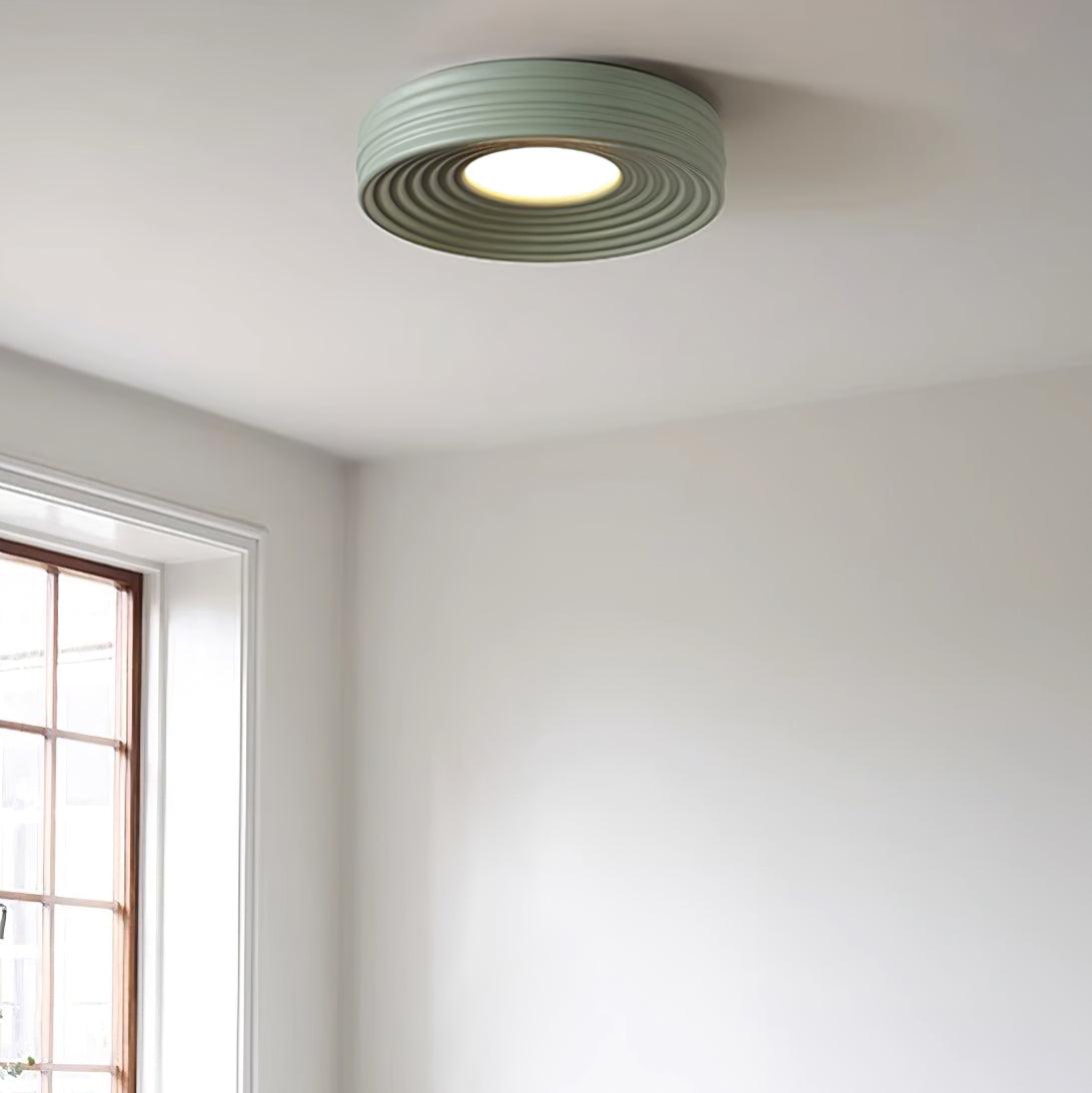 Ceiling Light Ribbed Acrylic Canopy Textured Contemporary Fixture - Neutralighting